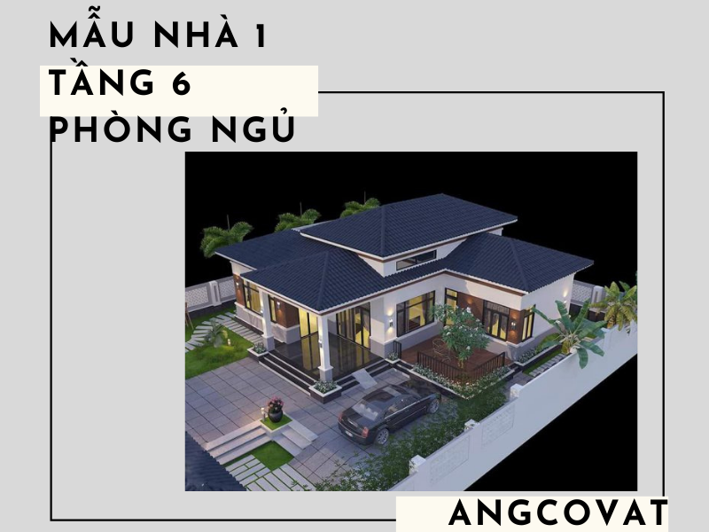 Thiết kế biệt thự 2 tầng 6 phòng ngủ 8x17 ở Bình Phước M253