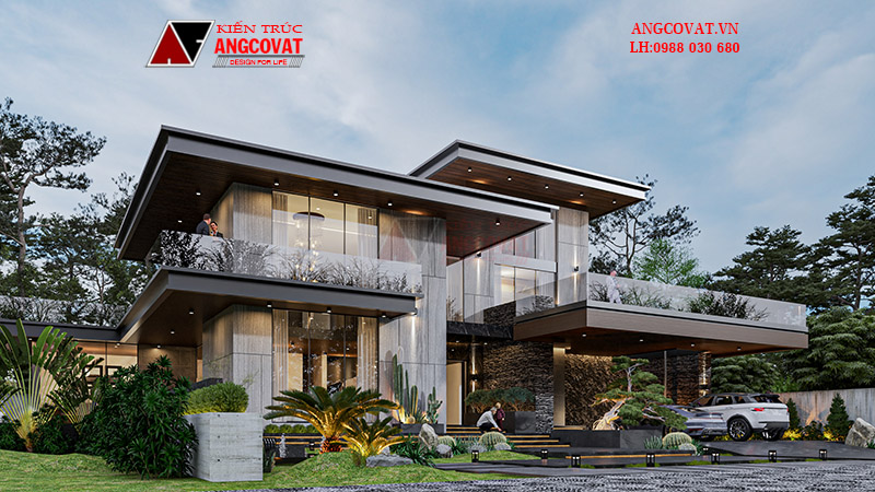 Nhà hiện đại 3 tầng mái bằng 5 tỷ