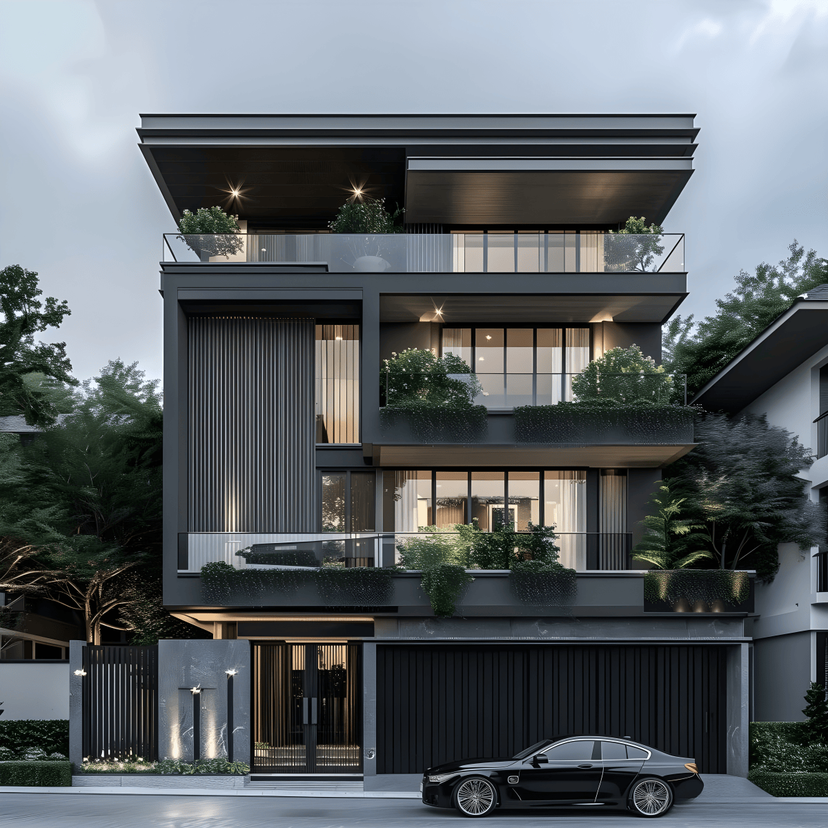 Biệt thự vườn 3 tầng hiện đại có gu độc đáo