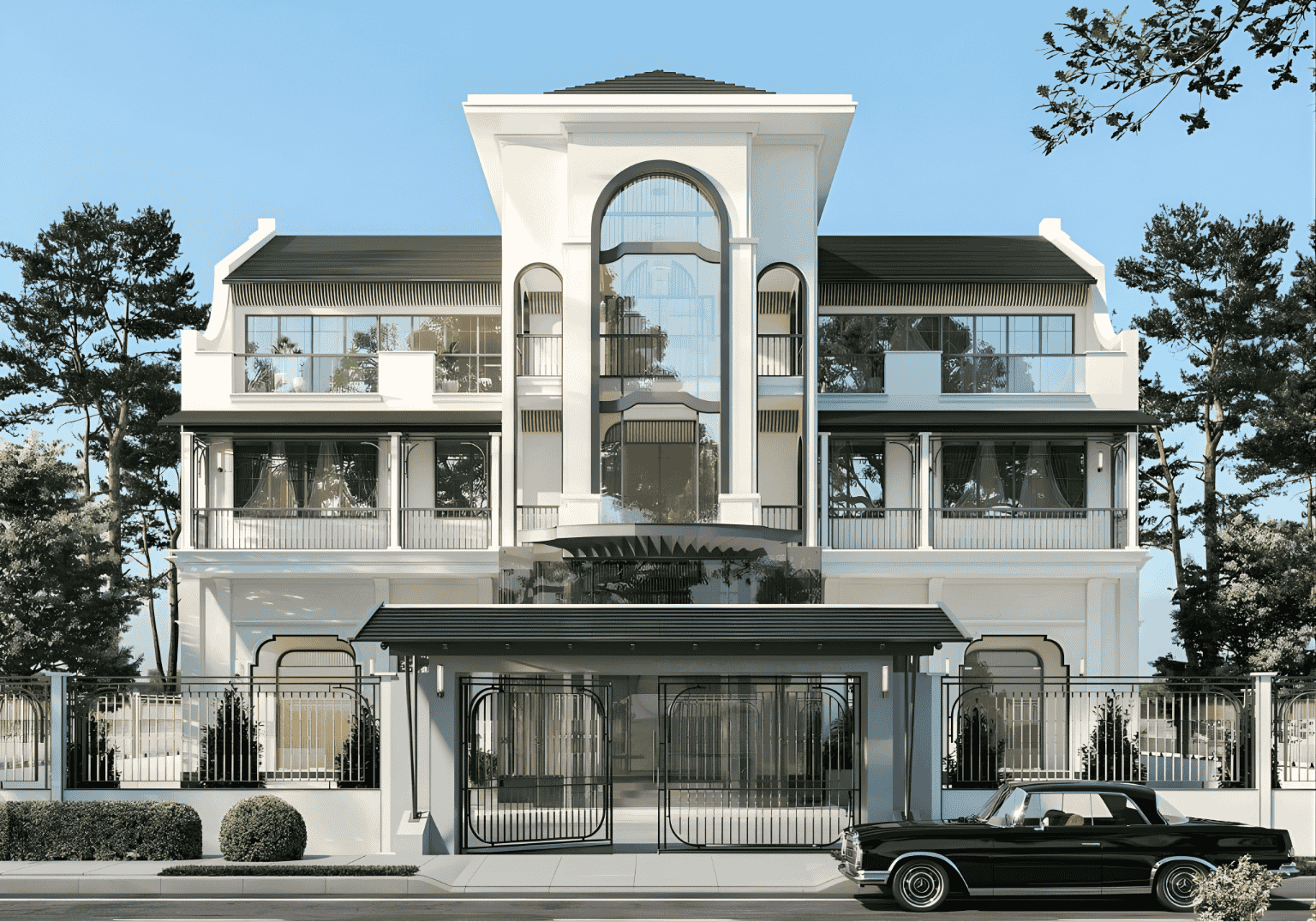 Không gian sống xa hoa tráng lệ trong nhà vườn 3 tầng