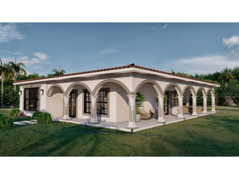 Kiến trúc nhà vườn 1 tầng phong cách Châu Âu