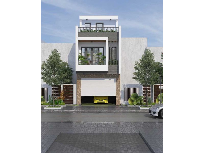 Nhà 2 tầng 7x20 có gara tầng 1