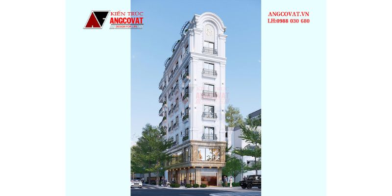 Kiến trúc nhà ở kết hợp kinh doanh sang trọng