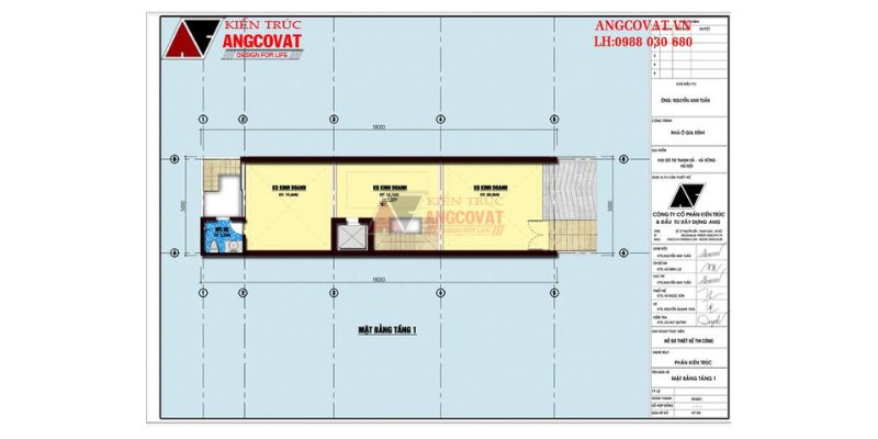 Công năng khu vực tầng 1 nhà ở kết hợp kinh doanh có hầm
