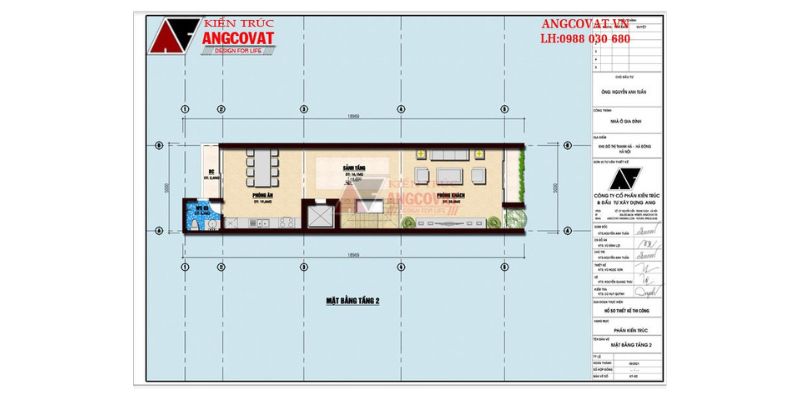Công năng khu vực tầng 2 nhà ở kết hợp kinh doanh có hầm