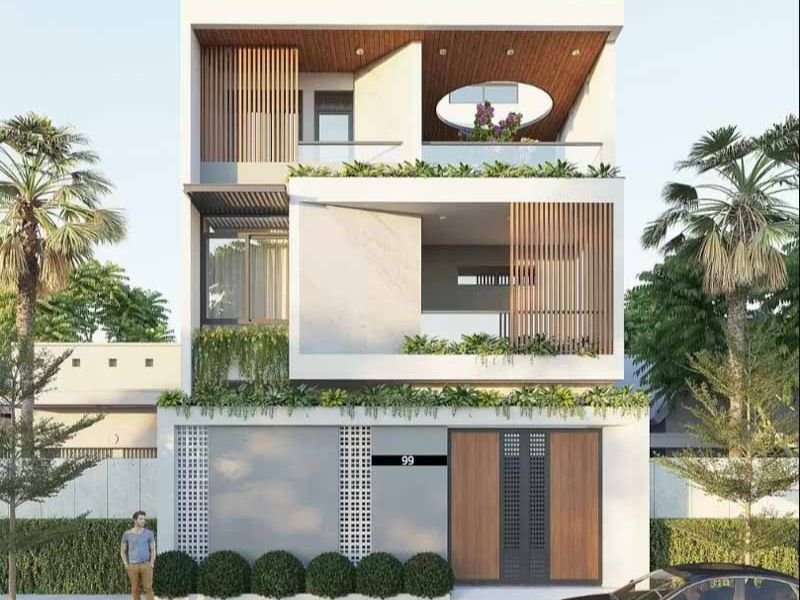 Mẫu nhà 3 tầng công năng tiện lợi