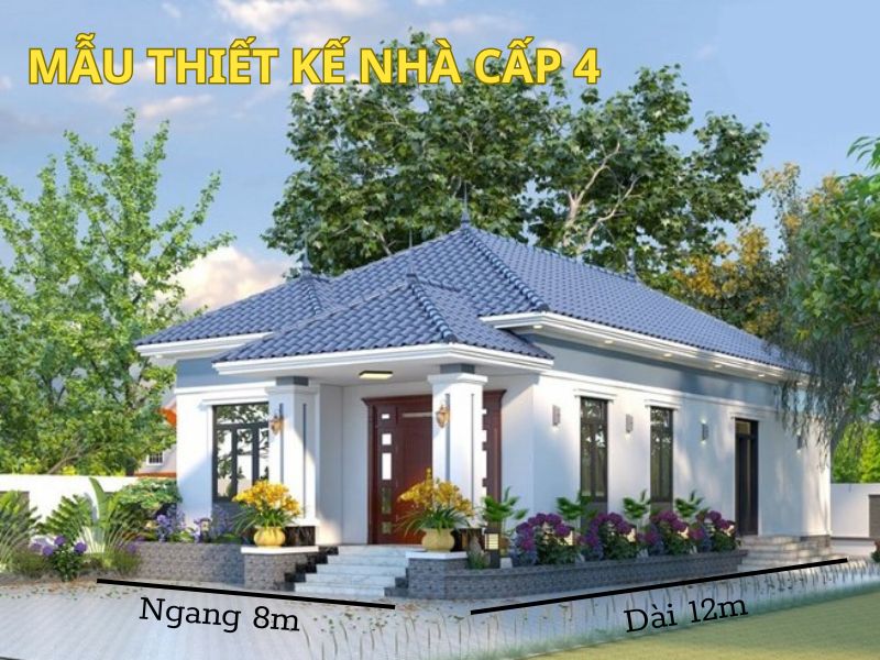 Giải đáp những thắc mắc khi xây nhà cấp 4 ngang 8m dài 12m 