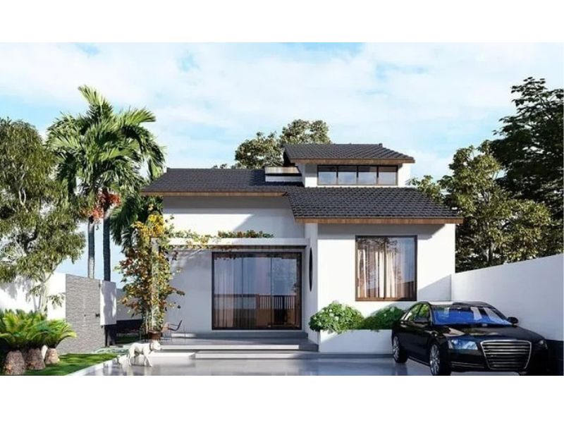 Nhà cấp 4 mặt tiền 8m sâu 12m thiết kế mở thoáng đãng 