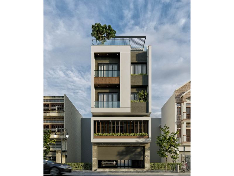 Không gian sống sang trọng nhà 4 tầng