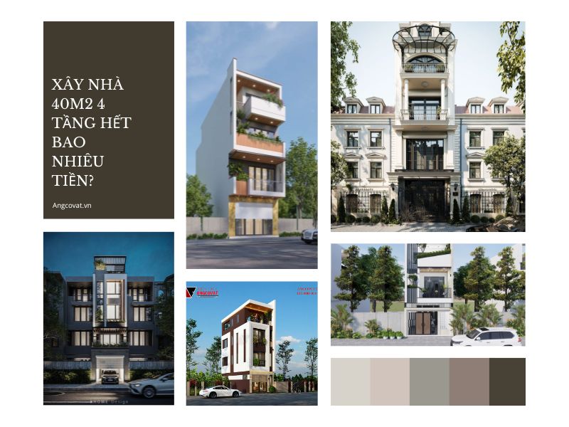 Lý giải vấn đề xây nhà 40m2 4 tầng hết bao nhiêu tiền