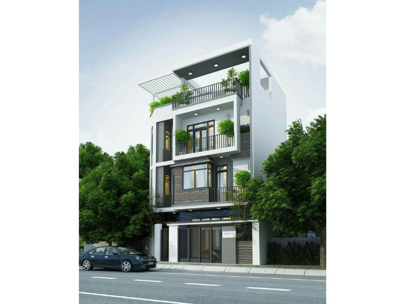 Nhà 4 tầng hiện đại mặt tiền 6m 40m2