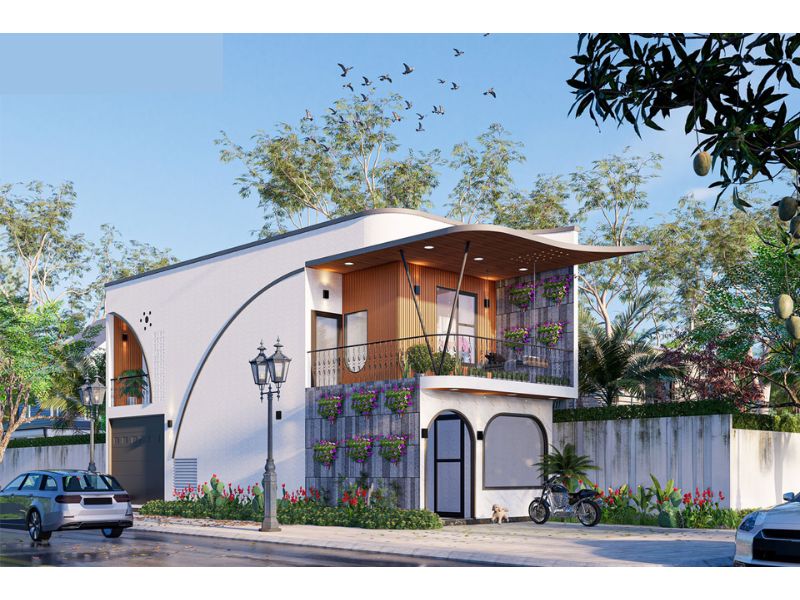 Mẫu nhà 4x15 1 trệt 1 lầu có ban công rộng và thoáng 