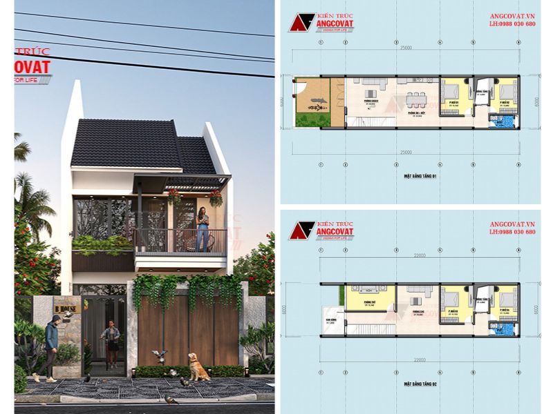 Nhà 180m2 mái Thái lôi cuốn