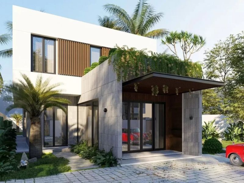 Không gian sống thú vị trong mẫu nhà 180m2 2 tầng