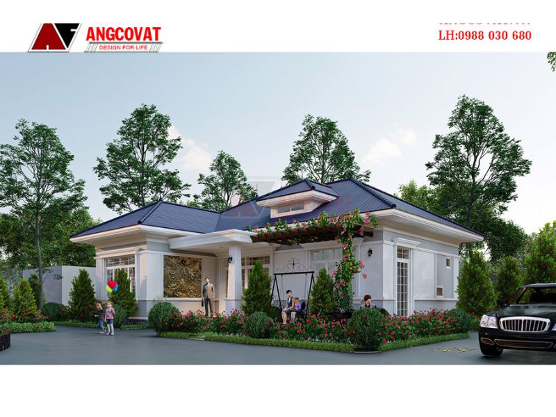 Biệt thự vườn chữ L rộng 300m2 đẳng cấp