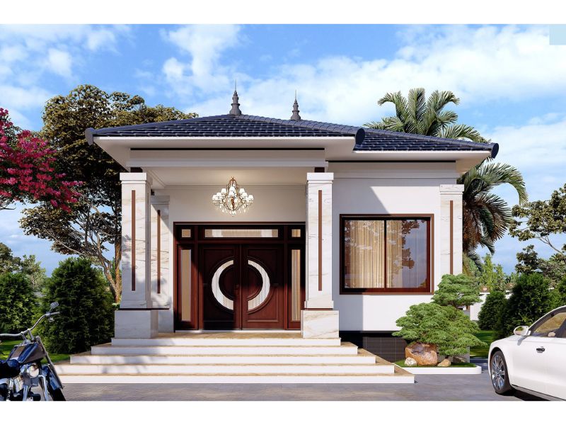 Nhà 1 tầng 150m2 bề thế chữ L