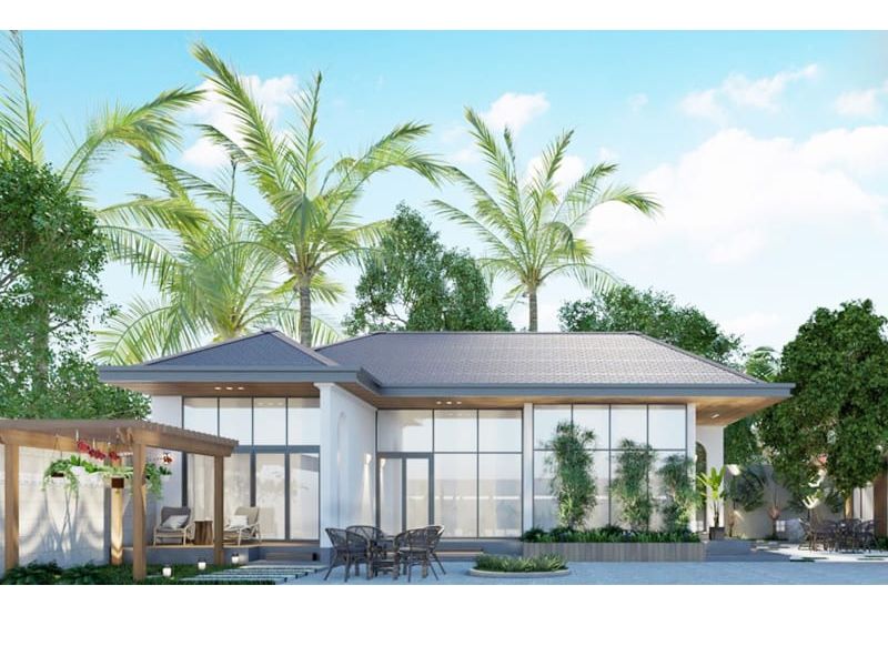 Mẫu nhà vườn 300m2 hiện đại và gần gũi với thiên nhiên