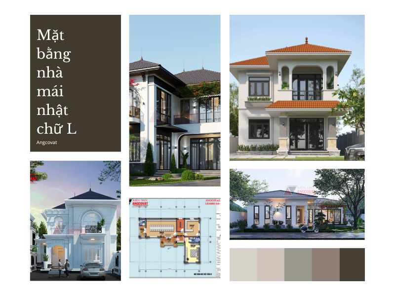 Các mẫu mặt bằng nhà mái nhật chữ L nổi bật