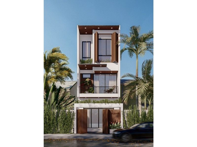 Nhà 5x18m hiện đại tinh tế 3 tầng
