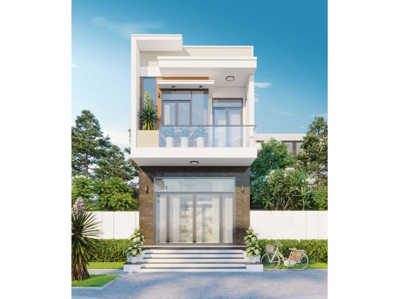 Kiến trúc nhà 5x18m 4 phòng ngủ hiện đại