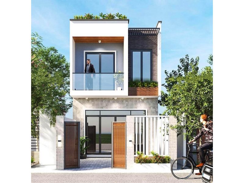 Mẫu nhà 1 trệt 1 lầu sử dụng vật tư trung bình hoàn thiện 1,39 tỷ