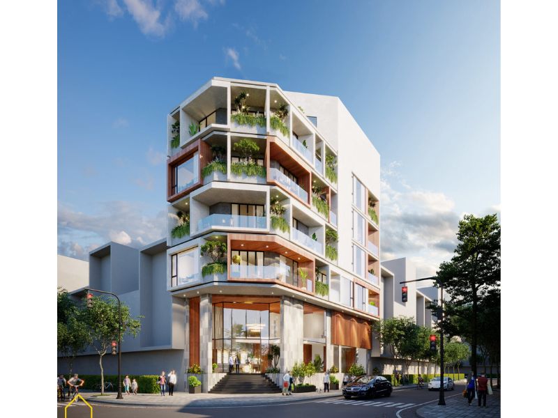 Chung cư mini 2 mặt tiền đẹp mắt
