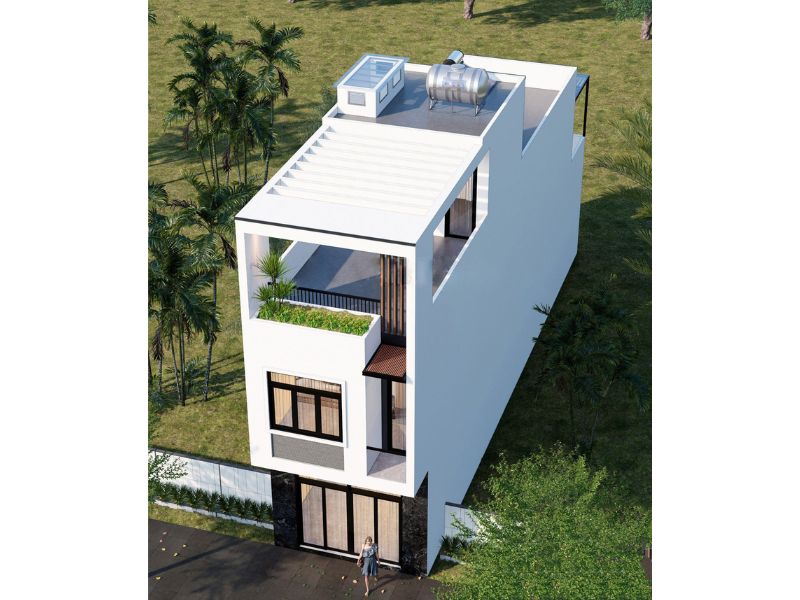 Nhà phố 2 tầng 1 tum đẹp và sang trọng 120m2