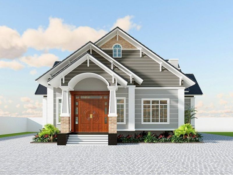 Nhà đơn giản và đẹp diện tích 80m2 mái thái