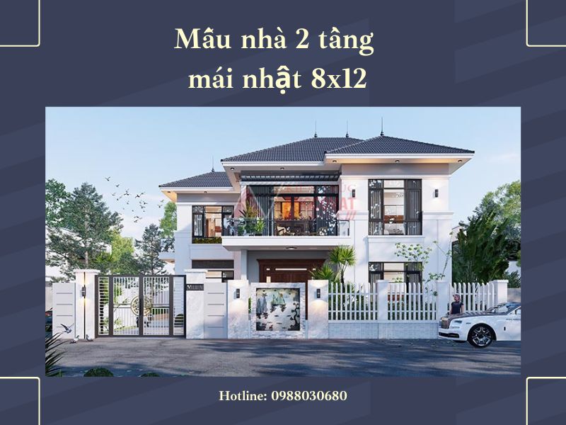 9+ Thiết Kế Mẫu Nhà 2 Tầng Mái Nhật 8X12 Siêu Đẹp Năm 2023 - Kiến Trúc  Angcovat