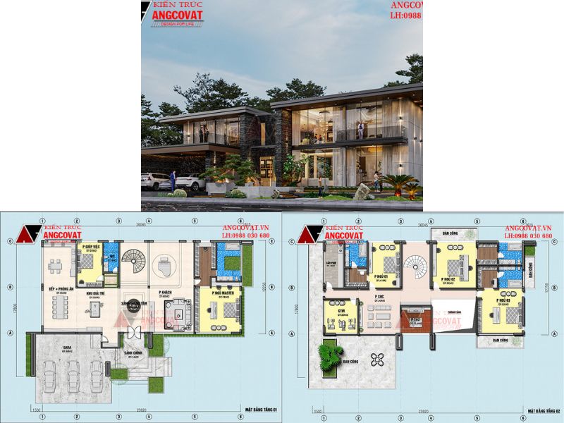 Nhà 2 tầng 110m2 đẳng cấp hiện đại