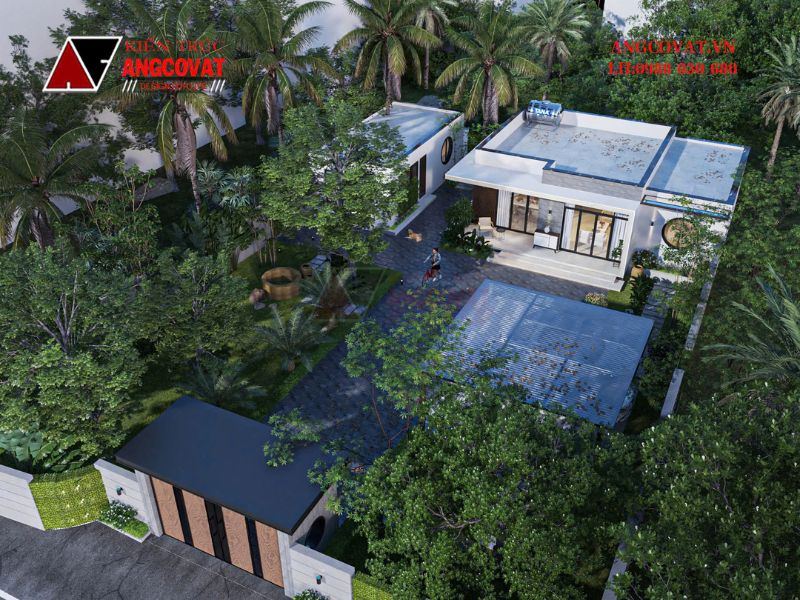 Diện tích cần đáp ứng để thiết kế nhà 2 ngủ ở tầng 1