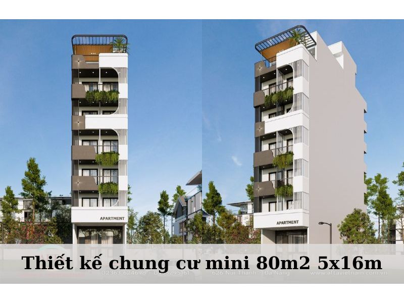 Kết hợp màu sắc tương phản tạo nên sự nổi bật cho thiết kế chung cư mini  