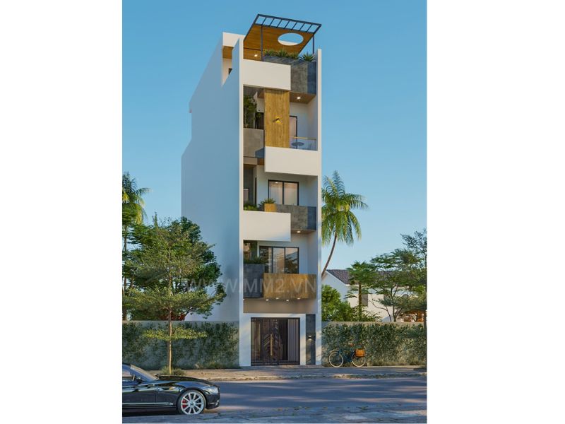Thiết kế chung cư mini 80m2 đẹp đáng xây ở thành phố 