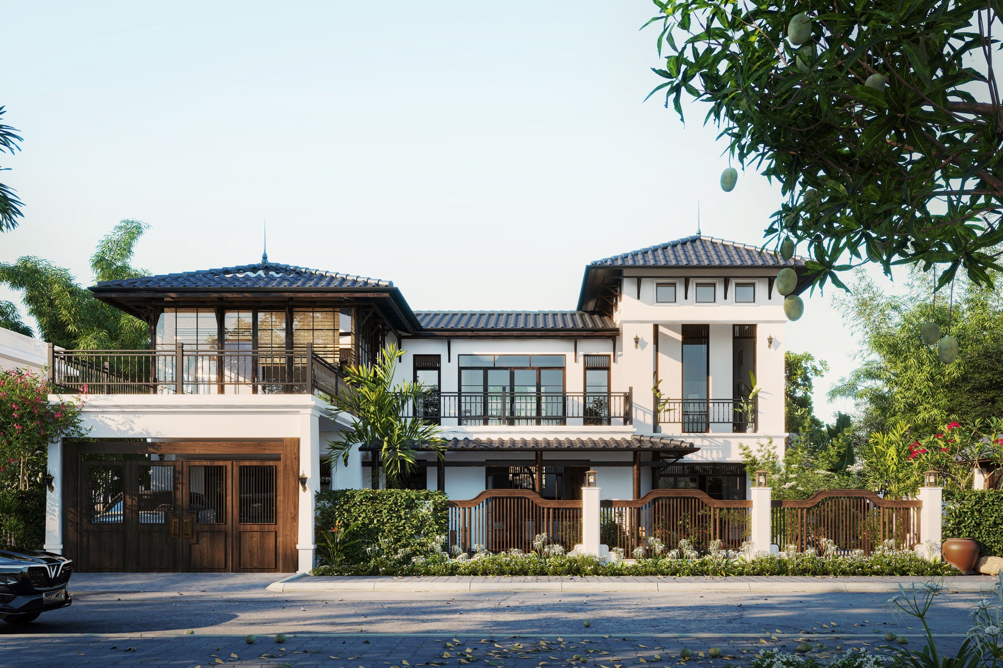 Kiến trúc nhà tam hợp viện kết hợp truyền thống và hiện đại 