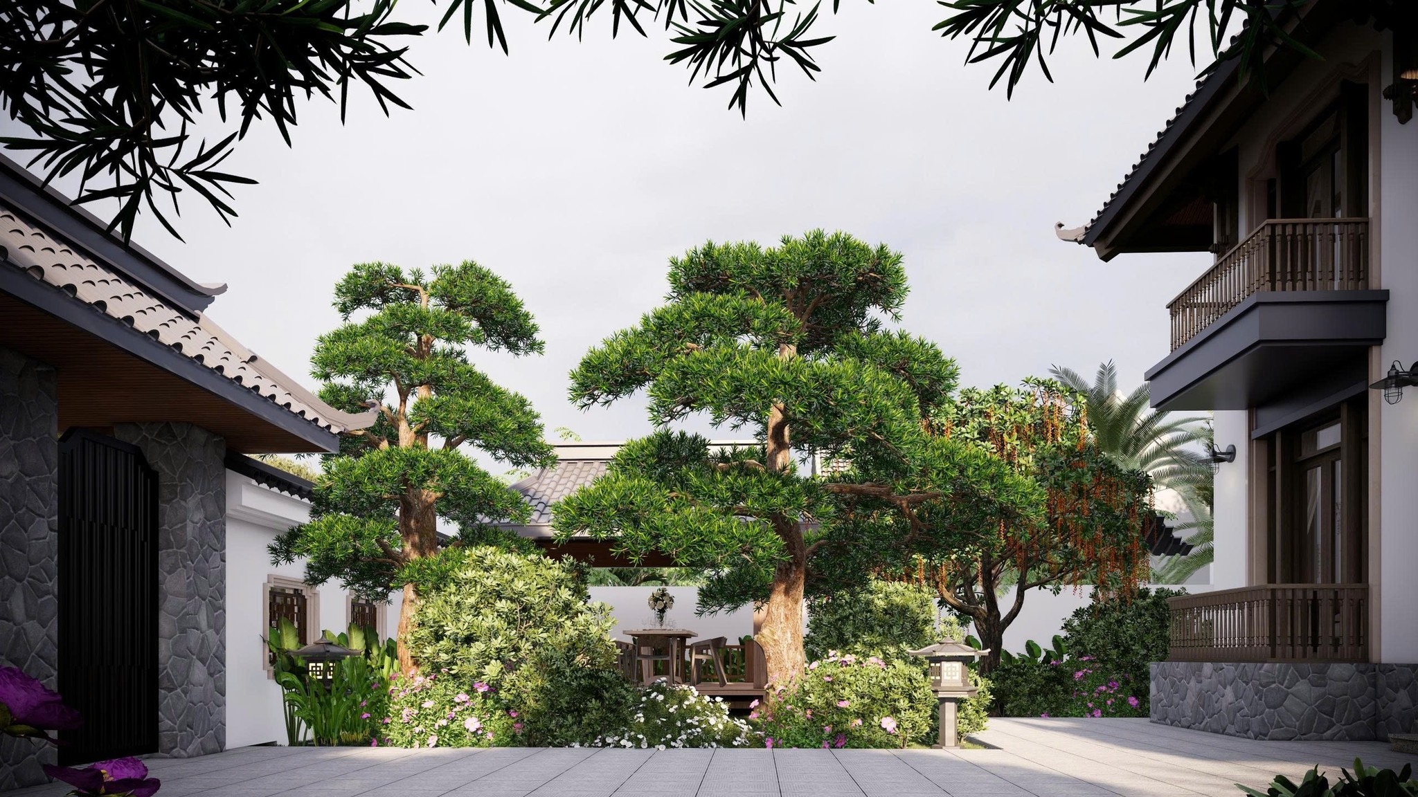 Tiểu cảnh mang đến không gian nhẹ nhàng, thanh tịnh cho ngôi nhà 