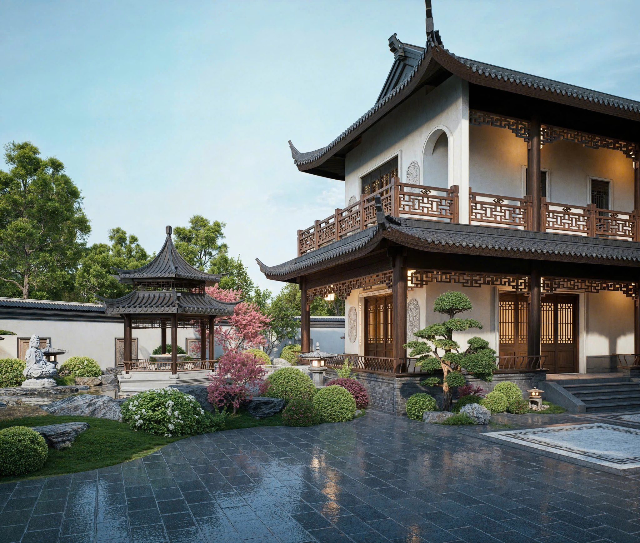 Khu vực chòi nghỉ thư giãn