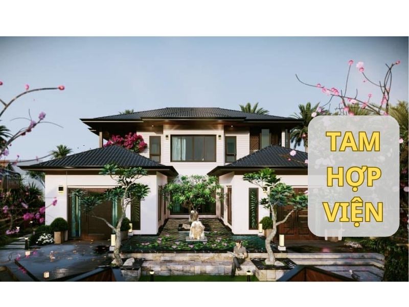 Nhà tam hợp viện tạo không gian sống quây quần, gần gũi 