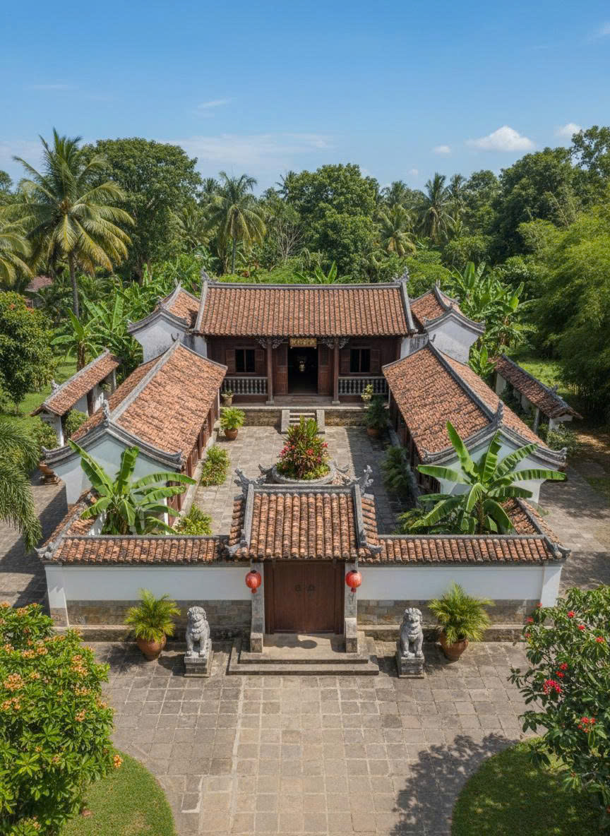 Vẻ ngoài nhà tam hợp viện chứa đựng hồn cốt bản sắc văn hóa Việt 