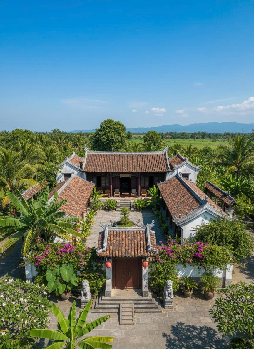 Thiết kế nhà tam hợp viện hài hòa từ kiến trúc đến thiên nhiên 