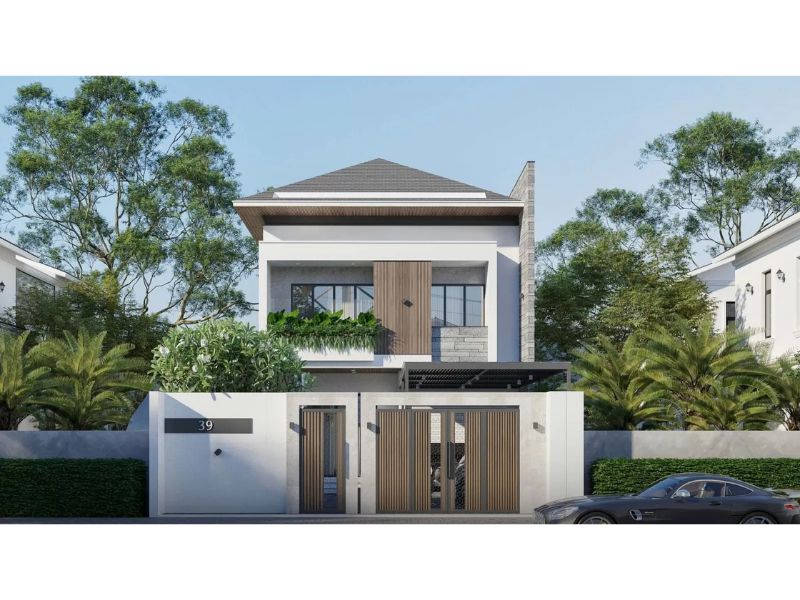 Phong cách kiến trúc nhà 2 tầng hiện đại
