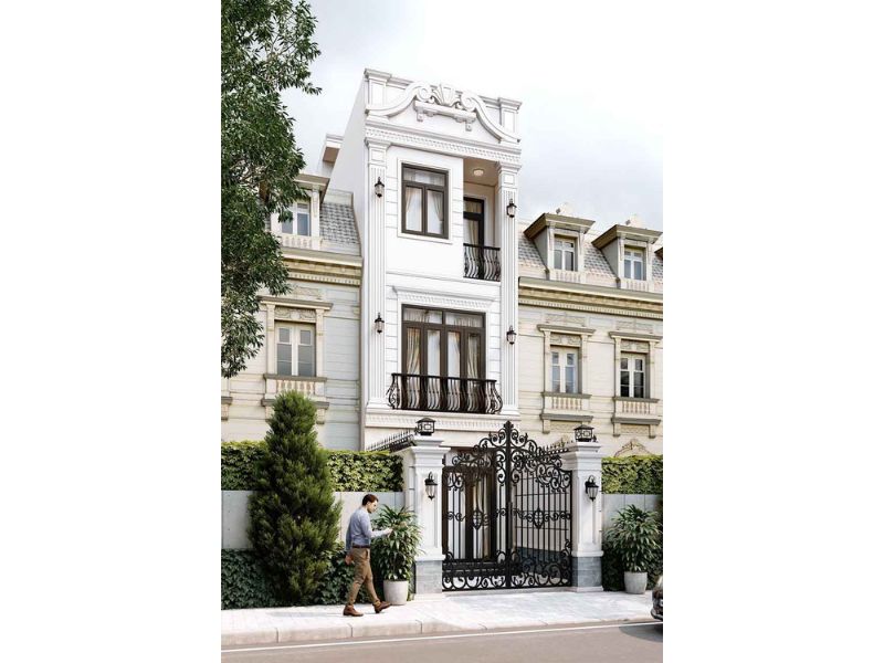 Nhà 3 tầng tân cổ điển sang trong và đẳng cấp