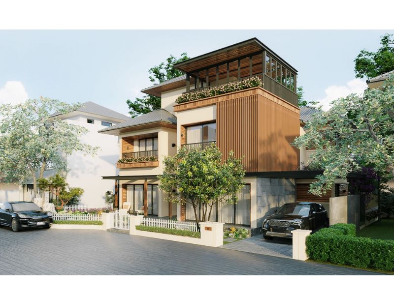 Biệt thự phố 3 tầng hiện đại 120m2 tinh tế trong từng chi tiết