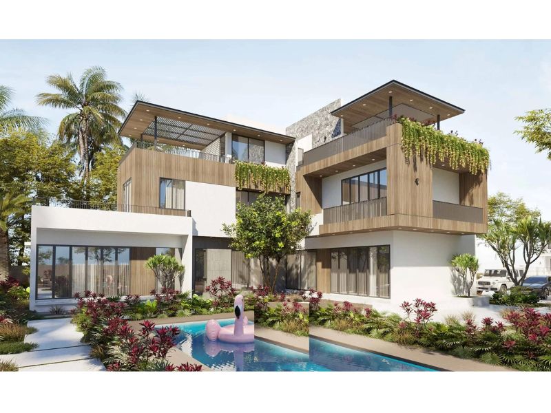 Biệt thự 3 tầng 120m2 có hồ bơi bề thế, đẳng cấp