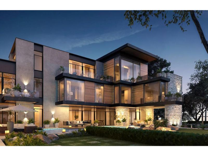 Chất liệu cao cấp trong biệt thự 3 tầng hiện đại 120m2 tôn lên sự sang trọng, thời thượng