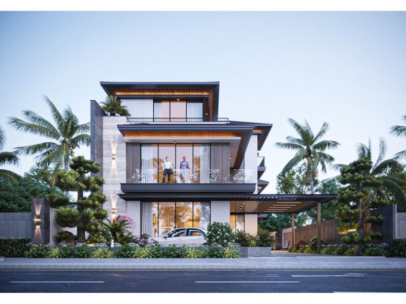 Ấn tượng với công trình biệt thự 3 tầng hiện đại 120m2 sang trọng, đẳng cấp