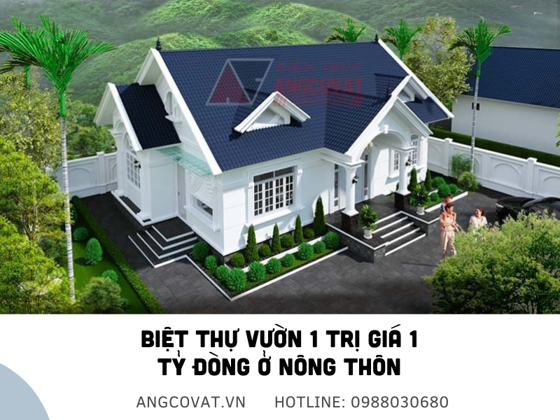 Lộ diện top 10 mẫu biệt thự trệt nông thôn có sân vườn giá rẻ tiện nghi bậc  nhất TIN311098 - Kiến trúc Angcovat