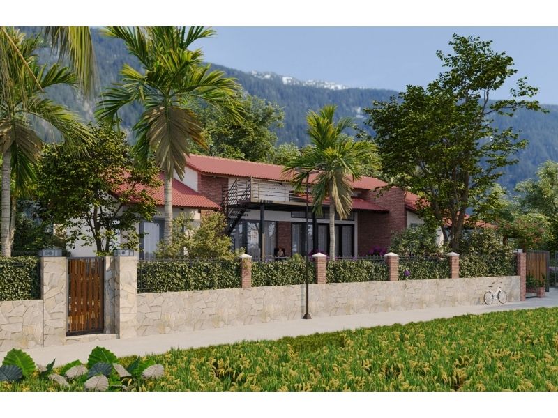 Chia sẻ mẫu biệt thự nhà vườn 150m2 cấp 4 với không gian xanh mát