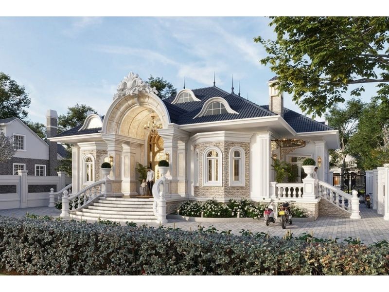 Mẫu biệt thự vườn 150m2 vừa sang trọng vừa gần gũi thiên nhiên