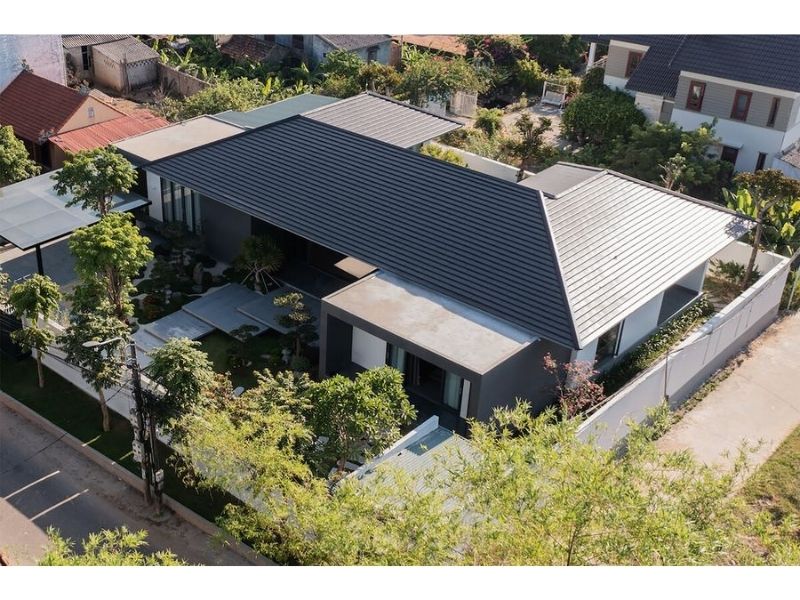 Nhà vườn 150m2 thiết kế kiểu Nhật hiện đại