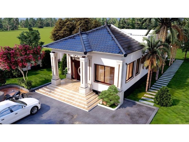 Công trình biệt thự nhà vườn 150m2 đẹp và tiện nghi